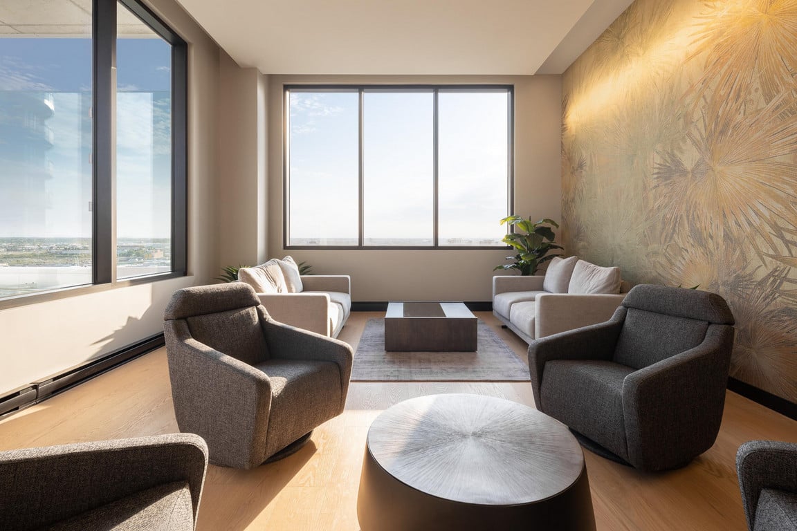 Lounge with sofas