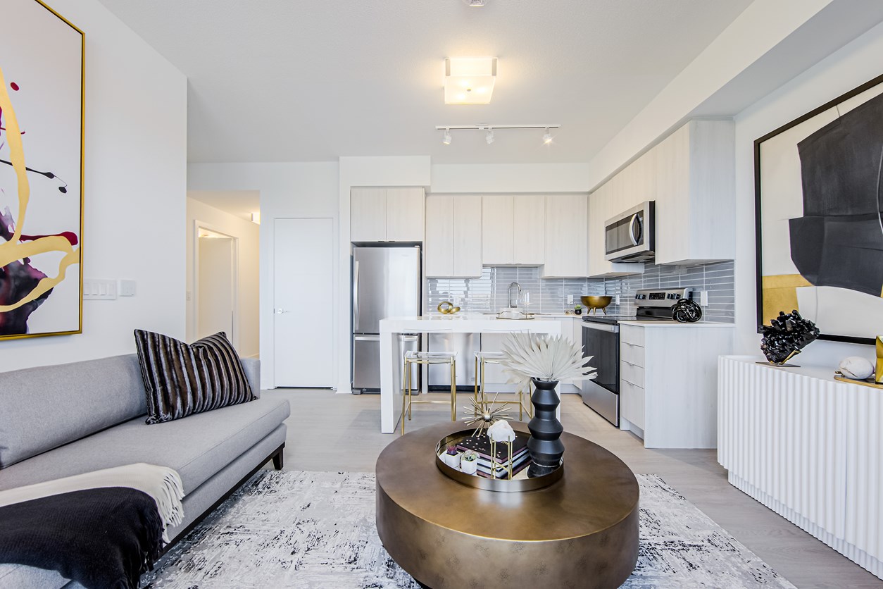 one-bedroom apartment for rent at 45 Railroad in Brampton